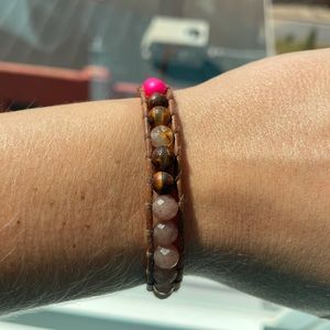 Chan Luu Leather & Beaded Bracelet